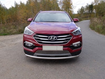 Защита передняя нижняя 60, 3 мм Hyundai (хендай) Santa Fe (санта фе) Premium 2015 ― PEARPLUS.ru