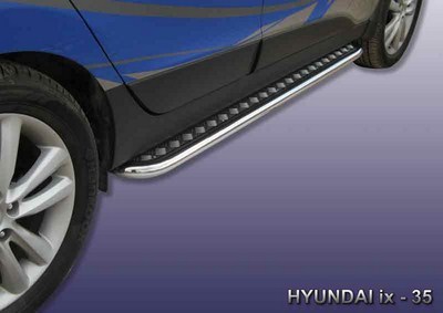 Пороги d57 с листом Hyundai (хендай) ix35 (2010 по наст.) ― PEARPLUS.ru