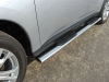 Пороги овальные с накладкой 120х60 мм Mitsubishi (митсубиси) Outlander (оутлендер) 2014
