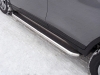 Пороги с площадкой (нерж. лист) 60, 3 мм Nissan (ниссан) X-Trail 2015