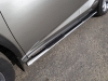 Пороги овальные с накладкой 75х42 мм Lexus (лексус) NX 300h 2014