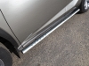 Пороги овальные с проступью 75х42 мм Lexus (лексус) NX 200t 2015 