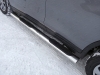 Пороги овальные с накладкой 120х60 мм Nissan (ниссан) X-Trail 2015