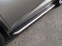 Пороги с площадкой (нерж. лист) 60, 3 мм Lexus (лексус) NX 300h 2014 ― PEARPLUS.ru