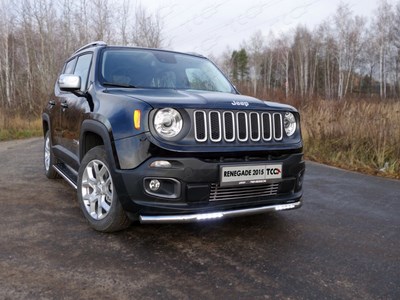 Защита передняя нижняя (с ДХО) 60, 3 мм Jeep (джип) Renegade 4WD 2015 Jeep (джип) Renegade 4WD 2015 ― PEARPLUS.ru