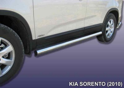 Пороги d76 труба Kia Sorento R (2010-2012)