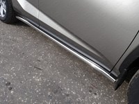 Пороги труба 60, 3 мм Lexus (лексус) NX 200t 2015 
