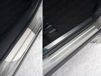 Накладки на пороги (лист шлифованный) 1мм Lexus (лексус) NX 200t 2015 