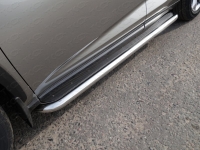 Пороги с площадкой (нерж. лист) 60,3 мм Lexus NX 200 2014