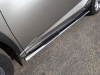 Пороги овальные с накладкой 75х42 мм Lexus (лексус) NX 200 2014