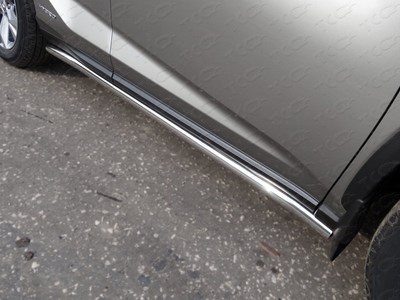 Пороги труба 60,3 мм Lexus NX 300h 2014- (кроме F-Sport) SKU:458508qw