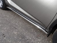 Пороги труба 60, 3 мм Lexus (лексус) NX 300h 2014