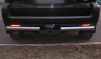 Защита бампера задняя из нержавеющей стали. 76мм (секции) Lexus (лексус) GX470 (2003-2009) 