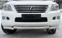 Защита бампера передняя из нержавеющей стали 70мм ступень Lexus (лексус) LX5 (X5)70 (2007 по наст.) 