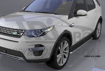 Пороги алюминиевые (Ring) Land Rover (ленд ровер) Discovery (дискавери) Sport (2015-) ― PEARPLUS.ru