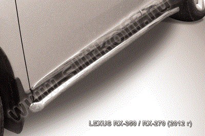 Пороги d57 труба с гибами Lexus (лексус) RX 350/RX 270 (2012 по наст.) SKU:93214qw ― PEARPLUS.ru