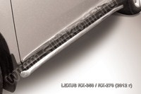 Пороги d57 труба с гибами Lexus (лексус) RX 350/RX 270 (2012 по наст.) 