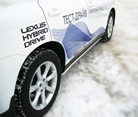 Боковые подножки (пороги) труба из нержавеющей стали 42мм Lexus (лексус) RX270 (2012 по наст.) 
