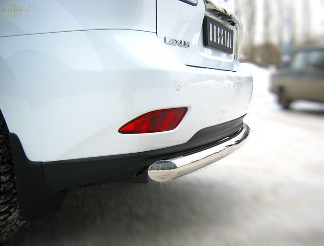 Защита бампера задняя из нержавеющей стали. 76мм (дуга) Lexus RX350/450h (2009 по наст.)