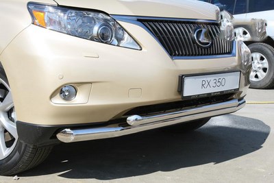 Защита переднего бампера d 76/60 двойная Lexus (лексус) RX III 350 2009-2012 ― PEARPLUS.ru