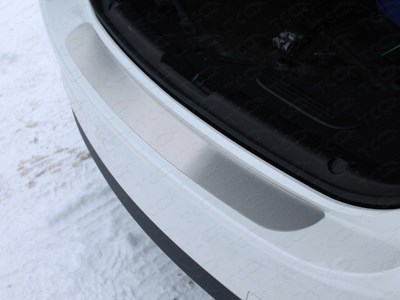 Накладка на задний бампер (лист шлифованный) Mazda 6 2015-