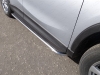Пороги с площадкой (нерж.лист) 42, 4 мм Mazda (мазда) CX-5 (CX 5) 2015