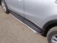 Пороги с площадкой 60, 3 мм Mazda (мазда) CX-5 (CX 5) 2015 ― PEARPLUS.ru