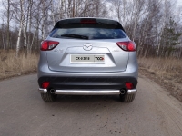 Защита задняя (овальная короткая) 75х42 мм Mazda (мазда) CX-5 (CX 5) 2015 ― PEARPLUS.ru