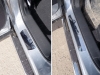 Накладки на пороги (лист зеркальный) 1мм Mazda (мазда) CX-5 (CX 5) 2015