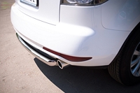 Защита бампера задняя из нержавеющей стали. 63мм (дуга) Mazda (мазда) CX-7 (CX 7) (2010 по наст.) 