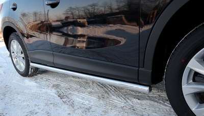 Пороги труба d60 Mazda CX-5 2012-