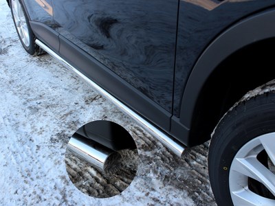 Пороги алюминиевый профиль Newstar,Mazda CX-5 2012-