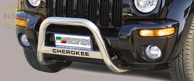Защита бампера передняя Jeep (джип) Cherokee (чероки) (2001-2007) ― PEARPLUS.ru
