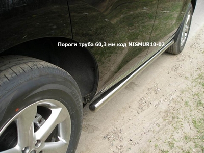 Пороги труба 60, 3мм на Nissan (ниссан) Murano (мурано) 2011 по наст. ― PEARPLUS.ru