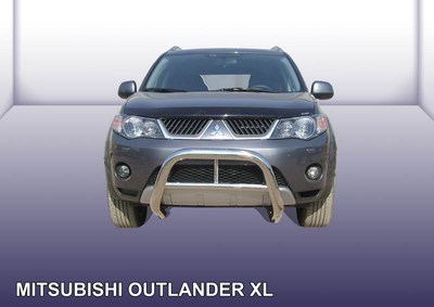 Кенгурятник d76 низкий Mitsubishi Outlander XL (2006-2010)