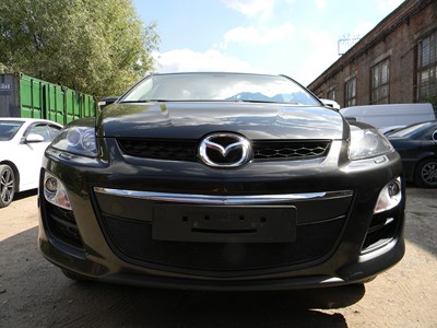 Защита радиатора Mazda (мазда) CX7 2010-2013 black PREMIUM ― PEARPLUS.ru