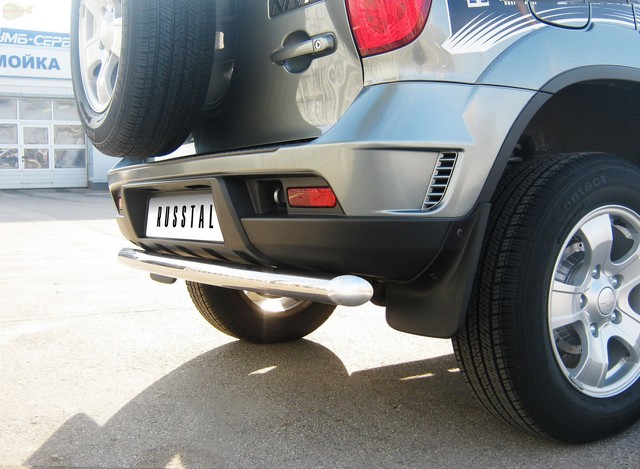 Защита бампера задняя из нержавеющей стали. 63мм (дуга) Chevrolet Niva Berton (2010 по наст.) 