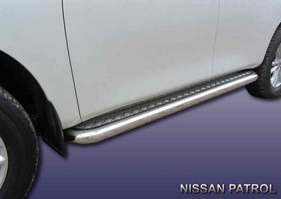 Пороги d76 с листом Nissan Patrol (2012 по наст.)