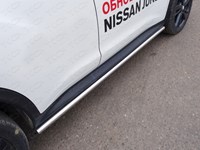 Пороги труба 42, 4 мм Nissan (ниссан) Juke (жук) 2014 2WD