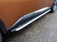 Пороги алюминиевые с пластиковой накладкой 1820 мм Nissan (ниссан) Murano (мурано) 2016-