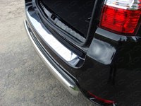 Накладка на задний бампер (лист зеркало) Nissan (ниссан) Terrano (2014 по наст.) 