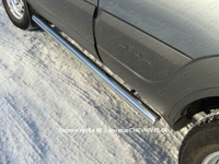Пороги труба 60, 3 мм на Chevrolet (Шевроле) Niva 2012 по наст.