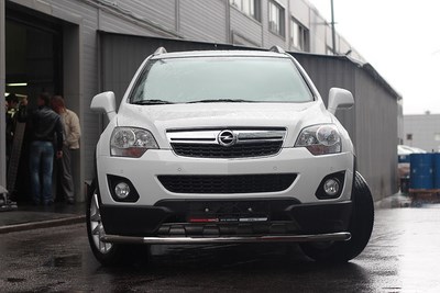 Защита переднего бампера труба d60 Premium,Opel Antara 2012-