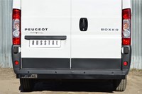 Защита заднего бампера d80x40 чм (отбойник) Peugeot (пежо) Boxer (боксер) L1H1 2012-