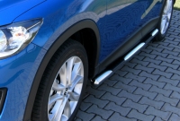 Боковые подножки(пороги). Mazda  CX-5 (2012 по наст.)