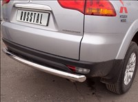 Защита бампера задняя из нержавеющей стали. 76мм (дуга) Mitsubishi (митсубиси) Pajero (паджеро) Sport/Montero Sport (2009 по наст.) 