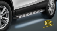 Боковые пороги (алюминий) со светодиодной подсветкой Opel Vivaro (2014 по наст.)