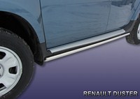 Пороги d42 труба Renault (рено) Duster (2011 по наст) 