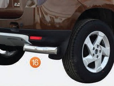 Защита задняя уголки d76, Renault (рено) Duster 4x2 2012- ― PEARPLUS.ru