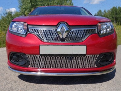 Решетка радиатора верхняя (лист) Renault Logan 2015